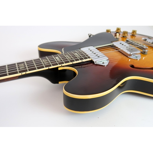 545 - GIBSON Flatline ES-330 hollow body electric guitar circa 1966 with original fitted case