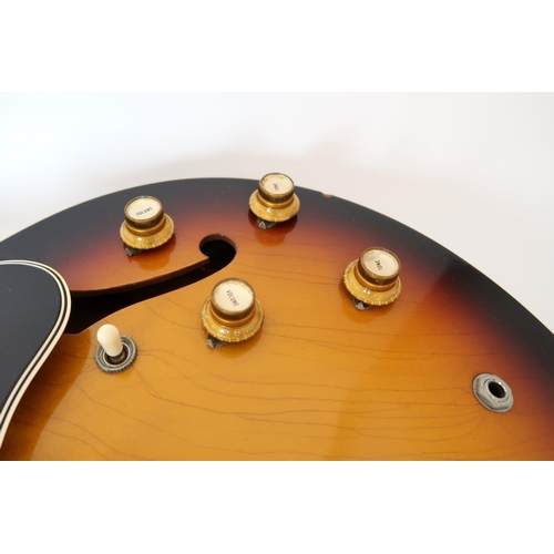 545 - GIBSON Flatline ES-330 hollow body electric guitar circa 1966 with original fitted case