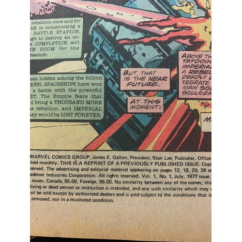 498 - Marvel Comics: Star Wars 1, The First issue for the Marvel Comics adaption of the blockbuster movie ... 