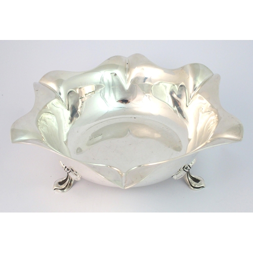 153 - A silver fruit bowl