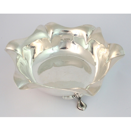 153 - A silver fruit bowl