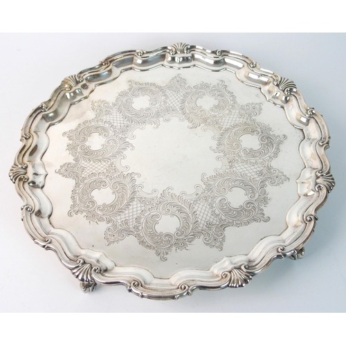 158 - A silver salver