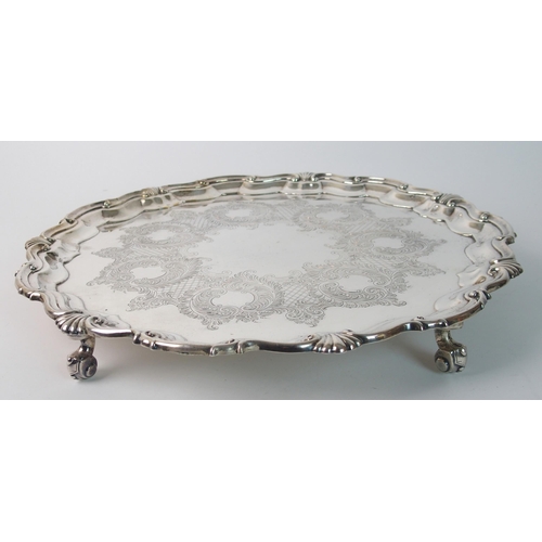 158 - A silver salver