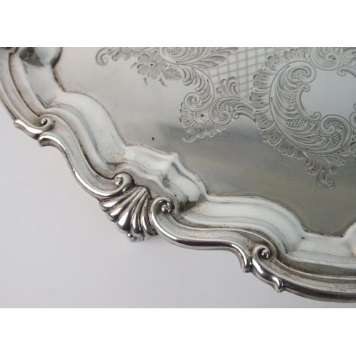 158 - A silver salver