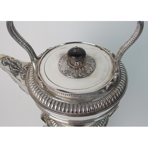 159 - A silver four piece tea service