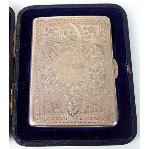 161 - A silver card case