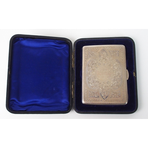 161 - A silver card case