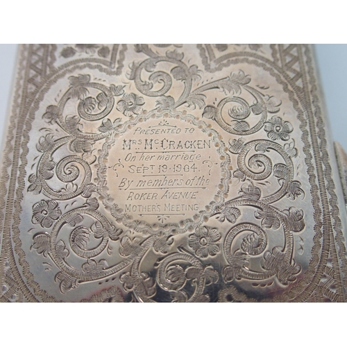 161 - A silver card case