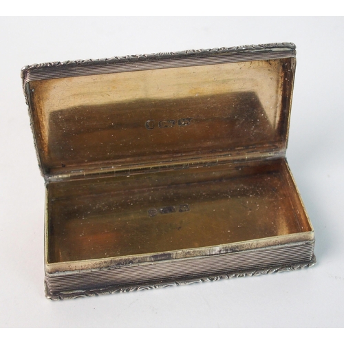 162 - A silver snuff box