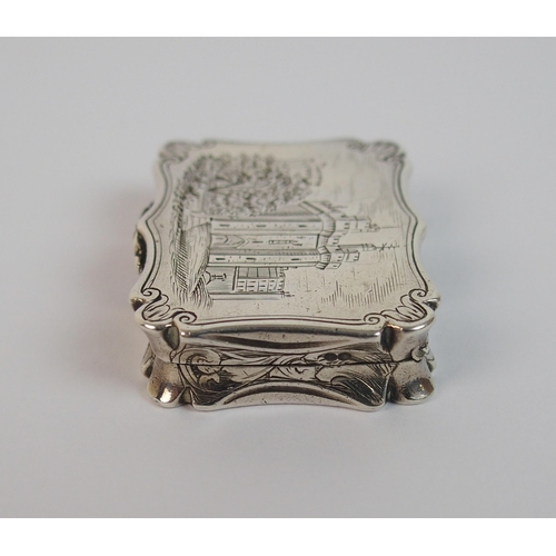 167 - A silver castle top vinaigrette