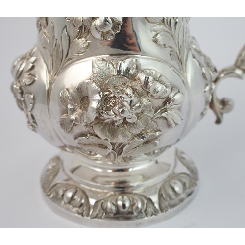 170 - A Victorian silver lidded tankard