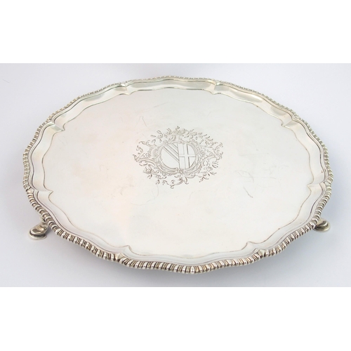 171 - An 18th Century silver salver