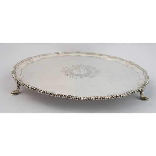 171 - An 18th Century silver salver