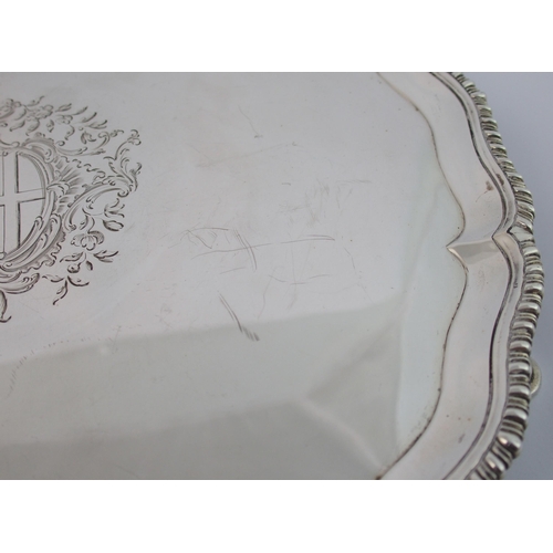 171 - An 18th Century silver salver