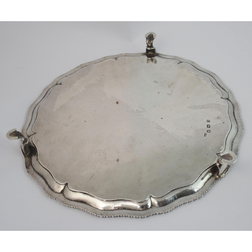 171 - An 18th Century silver salver