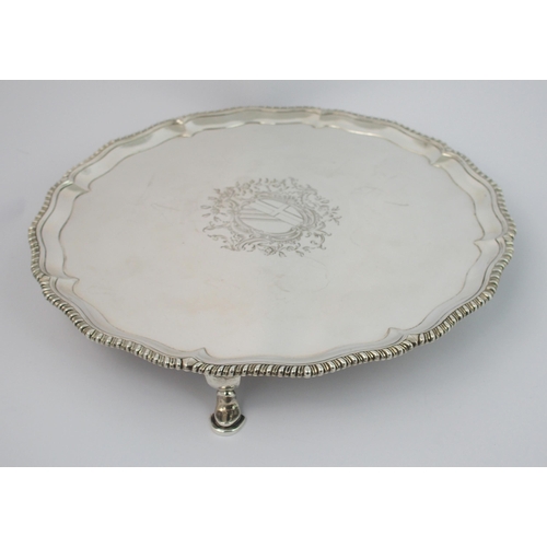 171 - An 18th Century silver salver