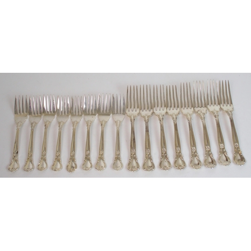 174 - A Birks sterling silver part cutlery set