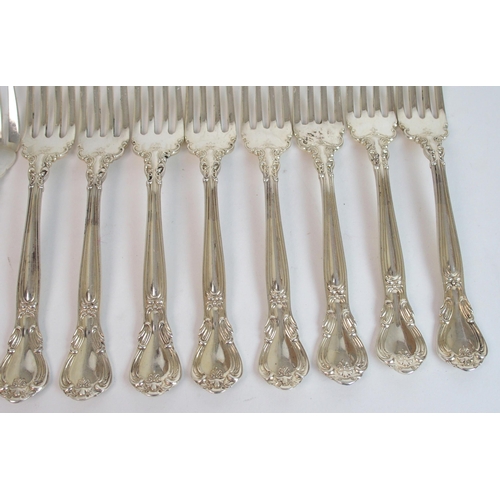 174 - A Birks sterling silver part cutlery set