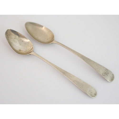 175 - Two Scottish Provincial silver teaspoons