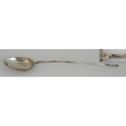 178 - A rare Scottish provincial silver mash spoon