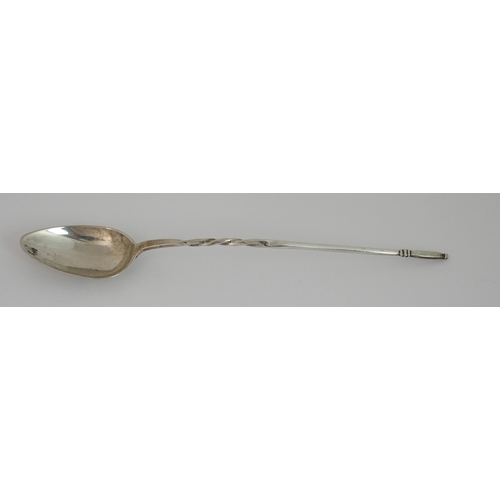 178 - A rare Scottish provincial silver mash spoon