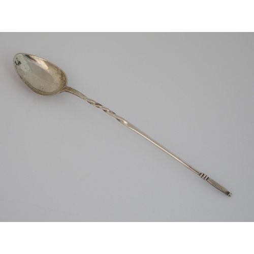 178 - A rare Scottish provincial silver mash spoon