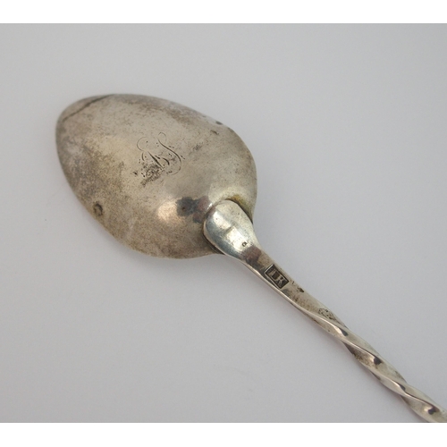 178 - A rare Scottish provincial silver mash spoon