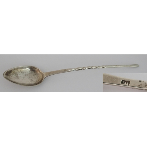 180 - A rare Scottish Provincial silver mash spoon