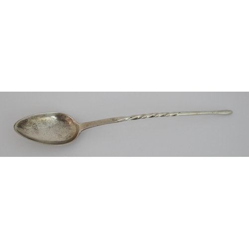 180 - A rare Scottish Provincial silver mash spoon