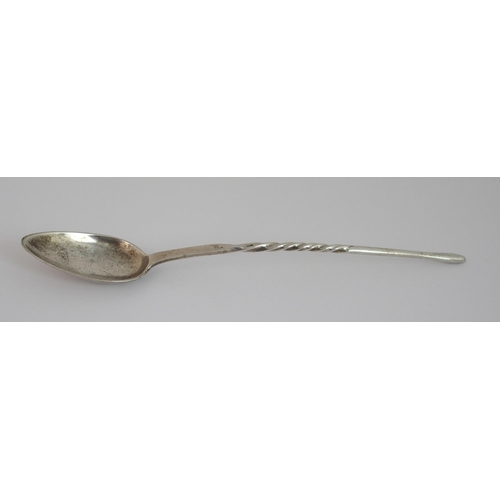 180 - A rare Scottish Provincial silver mash spoon