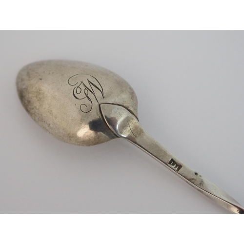 180 - A rare Scottish Provincial silver mash spoon