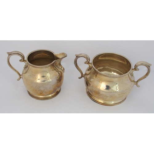 192 - A four piece silver tea service