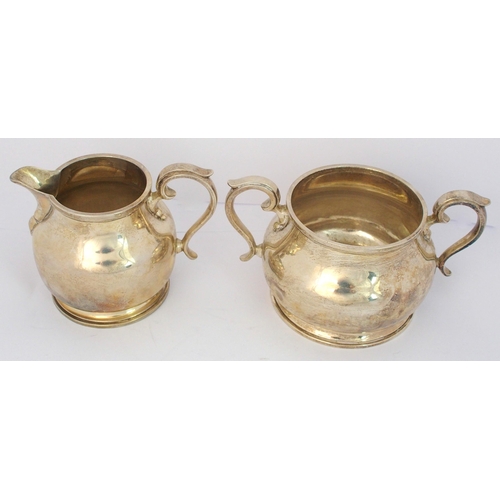 192 - A four piece silver tea service