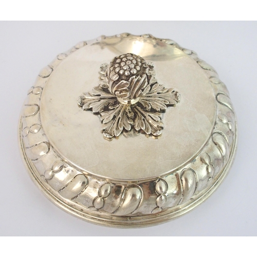 198 - A late Victorian silver two handled biscuit box and cover