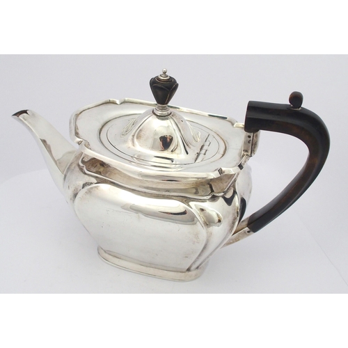 200 - A four piece silver tea service