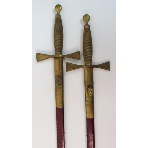 247 - A pair of Knights Templar Swords