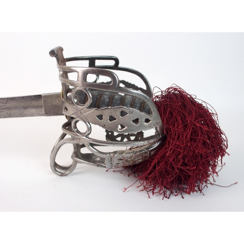 260 - A Victorian basket hilted broadsword