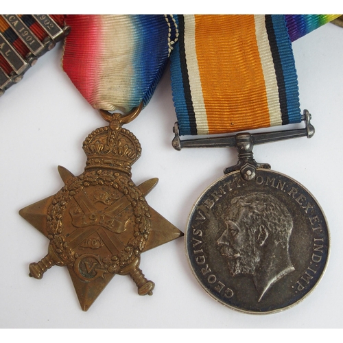 264 - Queen Victoria Sudan  South Africa and WWI group of medals 21st and 17th Lancers