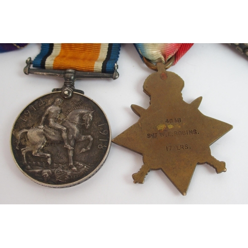 264 - Queen Victoria Sudan  South Africa and WWI group of medals 21st and 17th Lancers