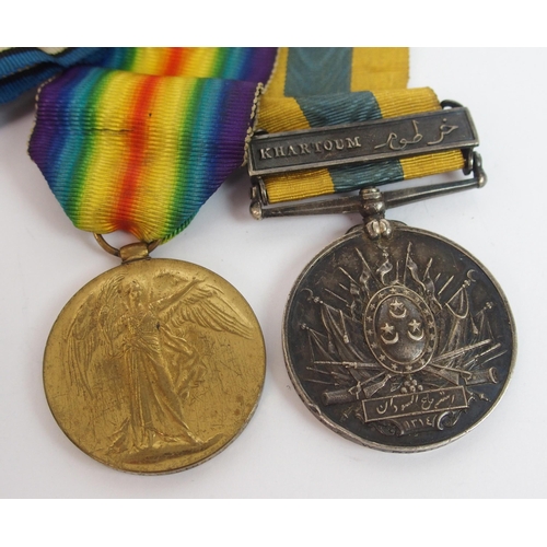 264 - Queen Victoria Sudan  South Africa and WWI group of medals 21st and 17th Lancers