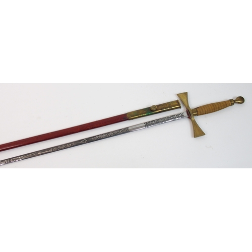 277 - A Knights Templar sword