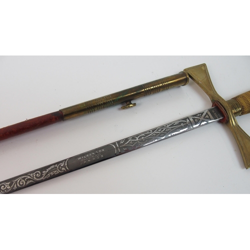 277 - A Knights Templar sword