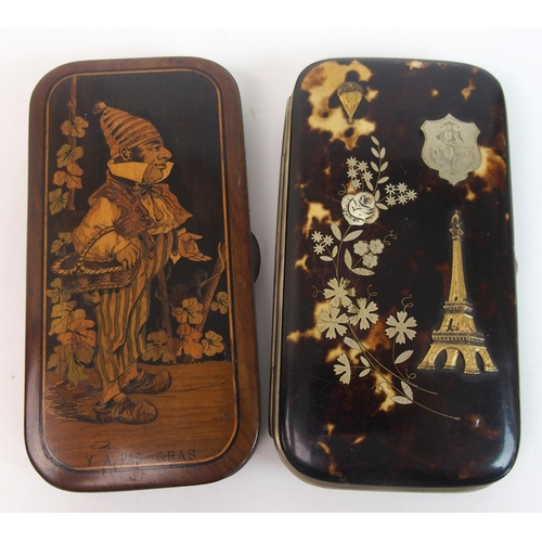 291 - A late Victorian tortoiseshell spectacle case