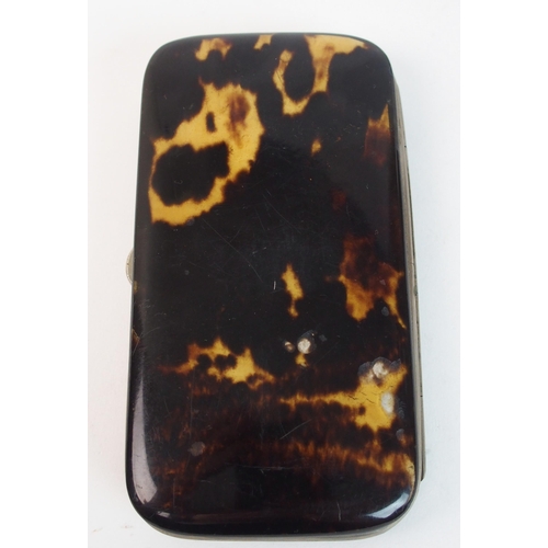 291 - A late Victorian tortoiseshell spectacle case