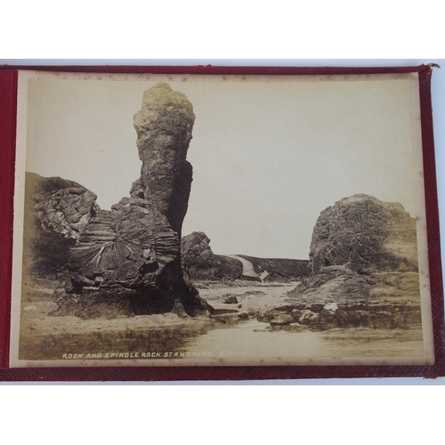 293 - An album of ten sepia-toned postcard photographs of St. Andrews