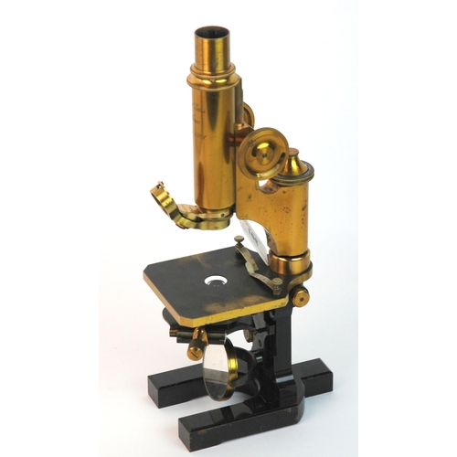 301 - A Carl Zeiss Jena brass microscope