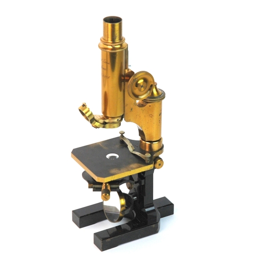 301 - A Carl Zeiss Jena brass microscope