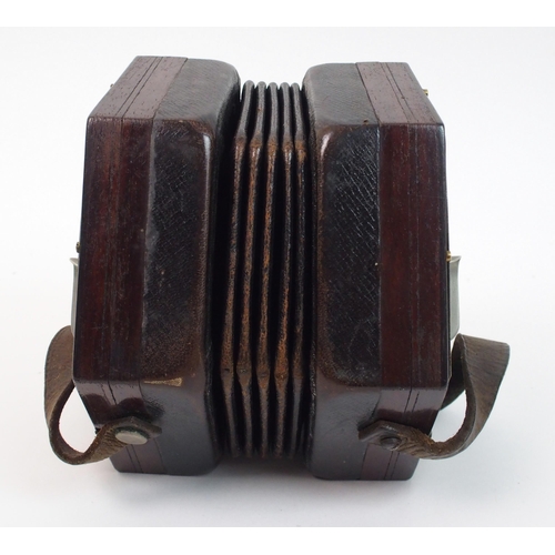 305 - A C. Wheatstone & Co forty-eight button concertina