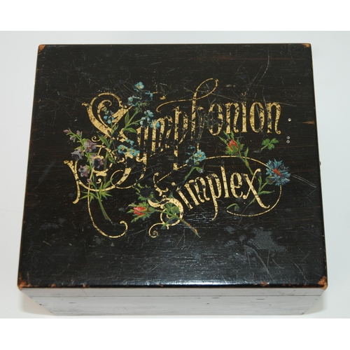 318 - A German Symphonion Simplex disc music box