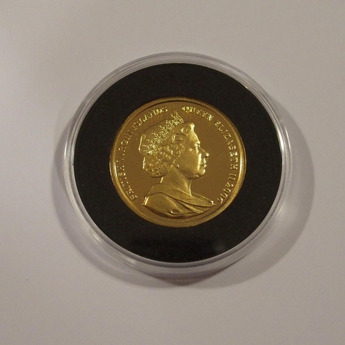 337 - A 2006 British Virgin islands proof gold 50 dollars